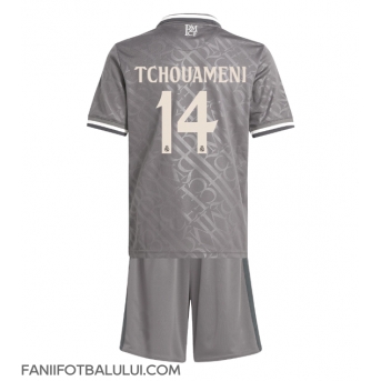 Real Madrid Aurelien Tchouameni #14 Echipament de Fotbal Replică 2024-25 Copii Treilea (+ Șorturi)